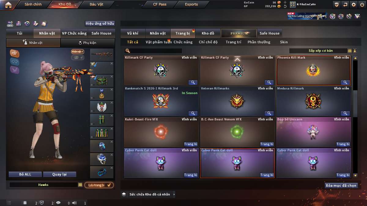 shop acc cf uy tin gia re